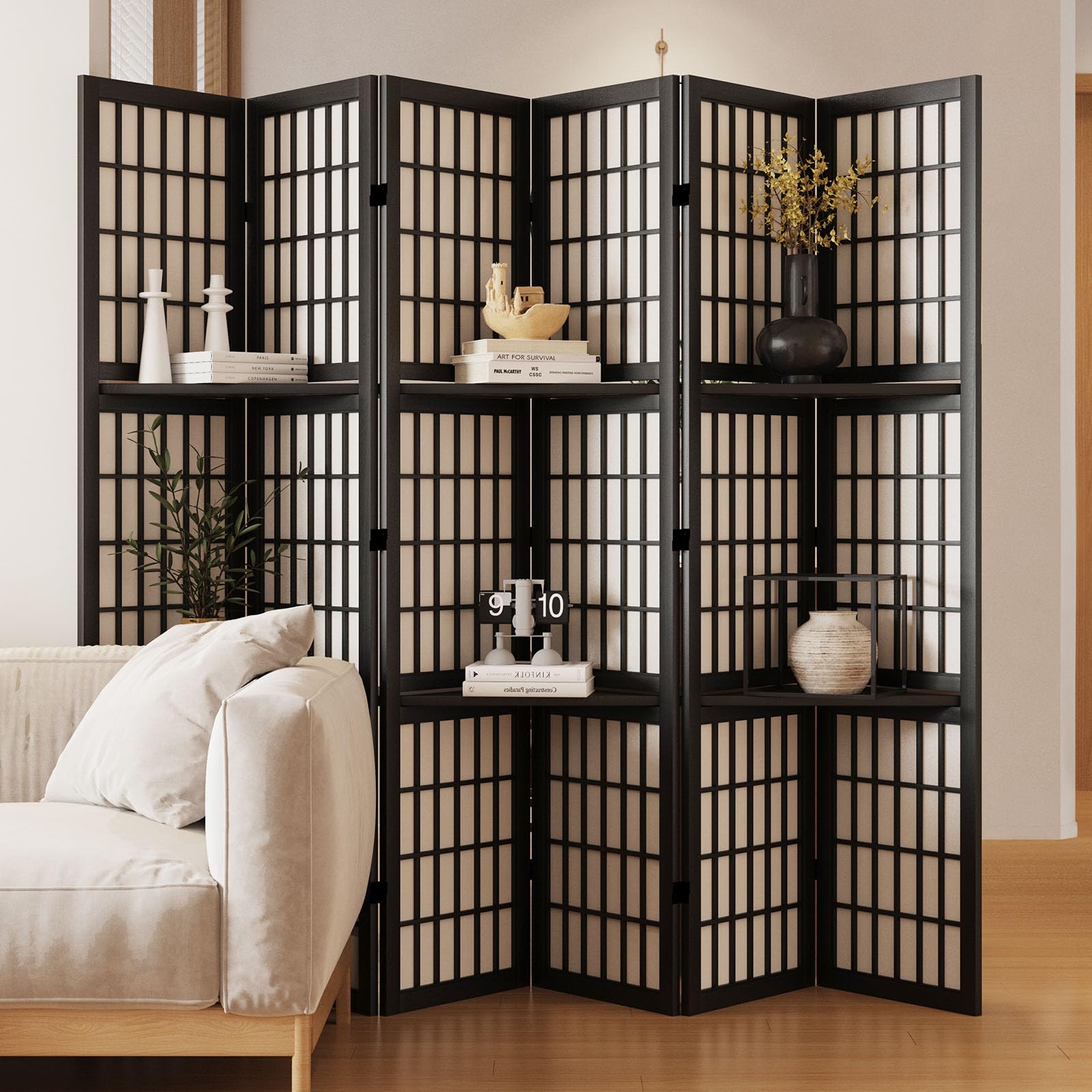 Shoji Screen Divider - Divisória de Ambiente, Tela de Madeira