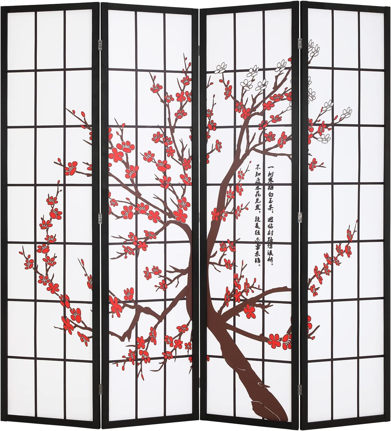 Shoji Screen Divider - Divisória de Ambiente Dobrável Estilo Shoji,