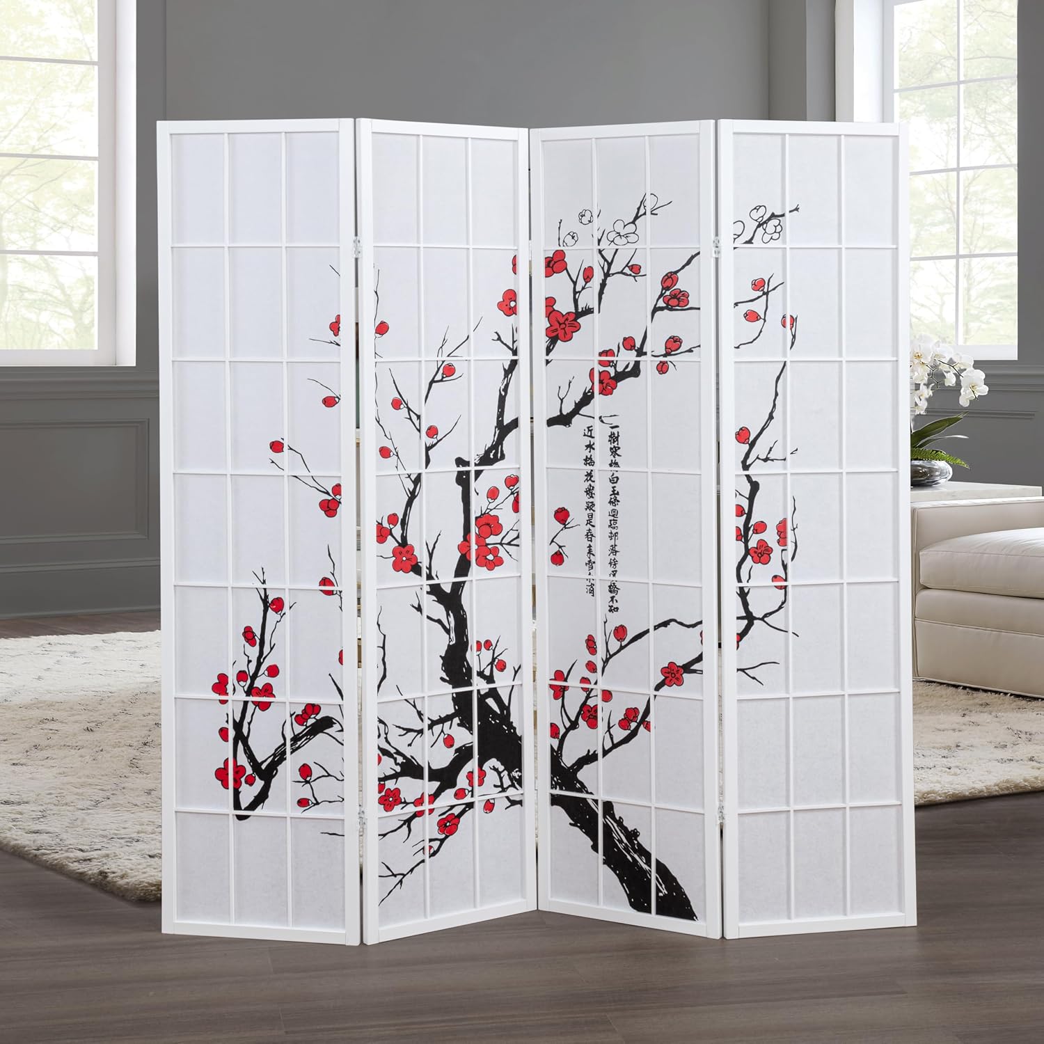 Shoji Screen Divider - Divisória de Ambiente Dobrável Japonesa Shoji,