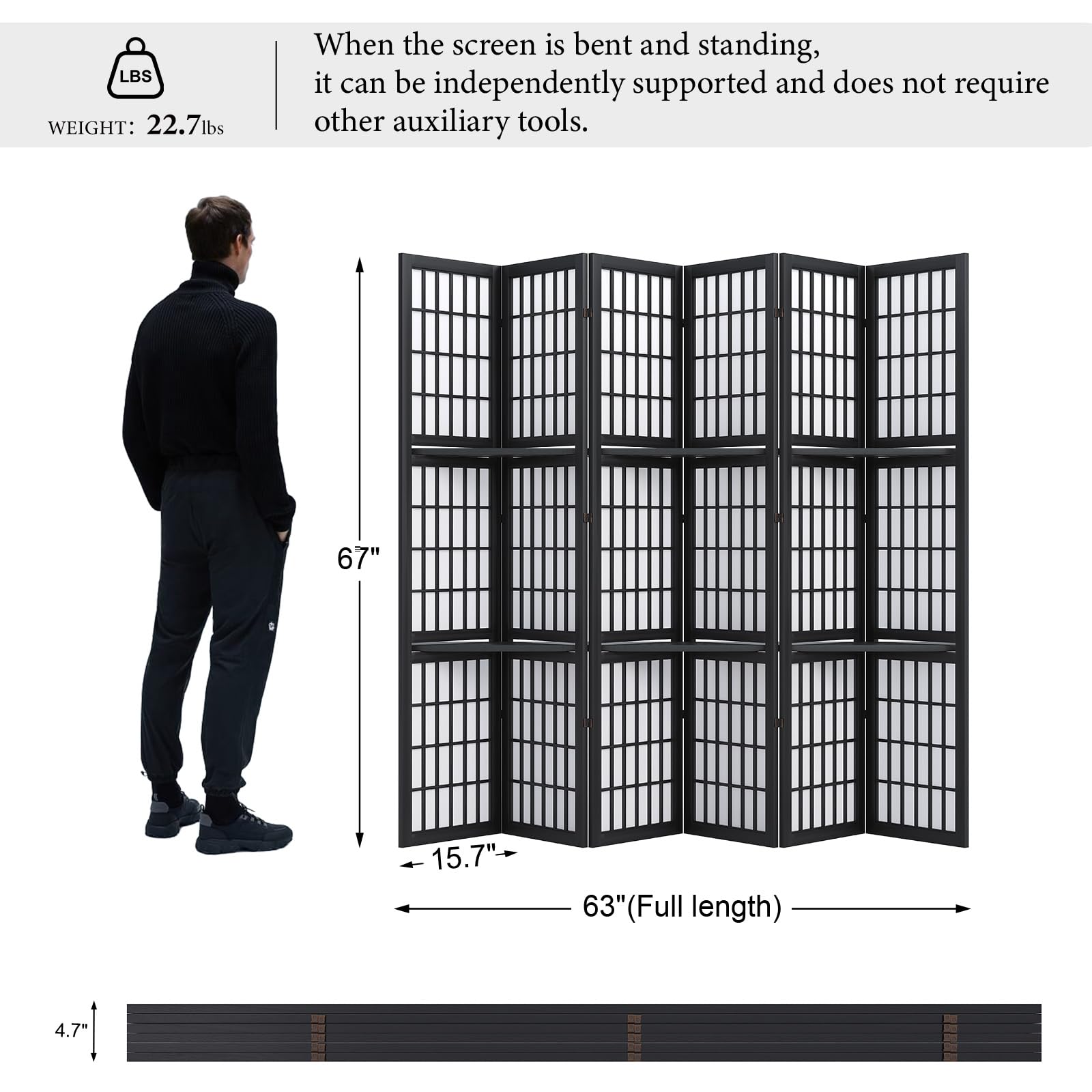 Divisória de Ambiente, Tela de - Shoji Screen Divider avaliação e preço