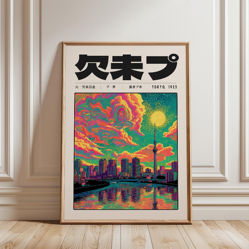 Pôsteres de Estilo Japonês Y2K - Japanese Tokyo Lifestyle avaliação e preço