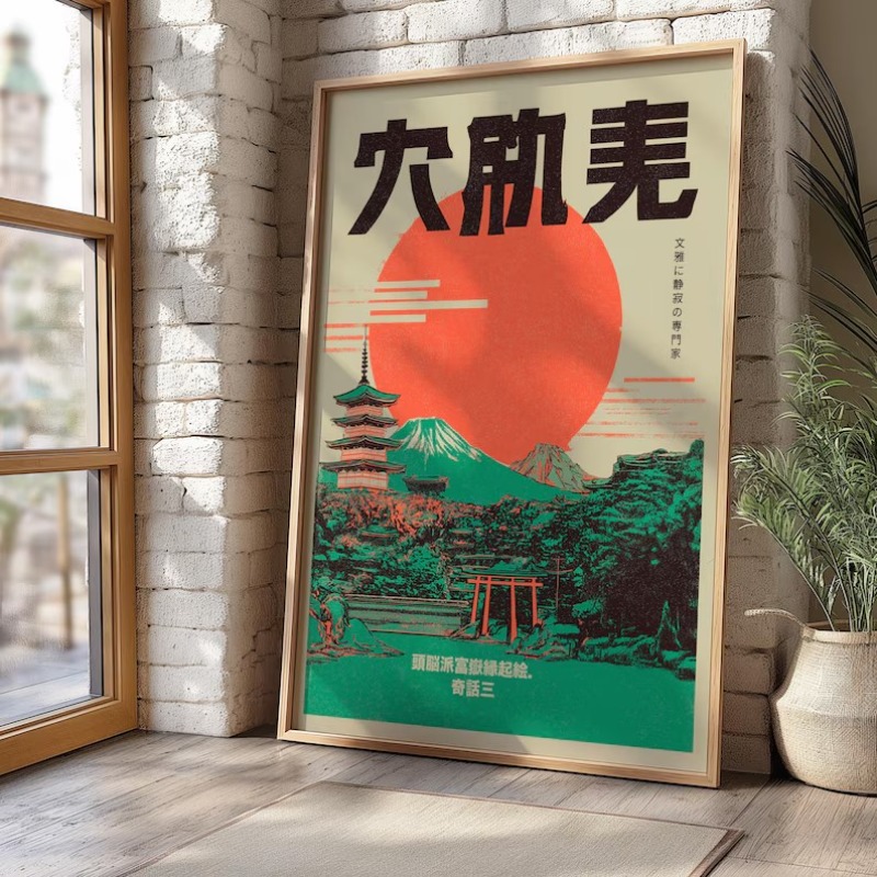 Pôster de Exposição Retrô Pop  - Japanese Tokyo Lifestyle avaliação e preço